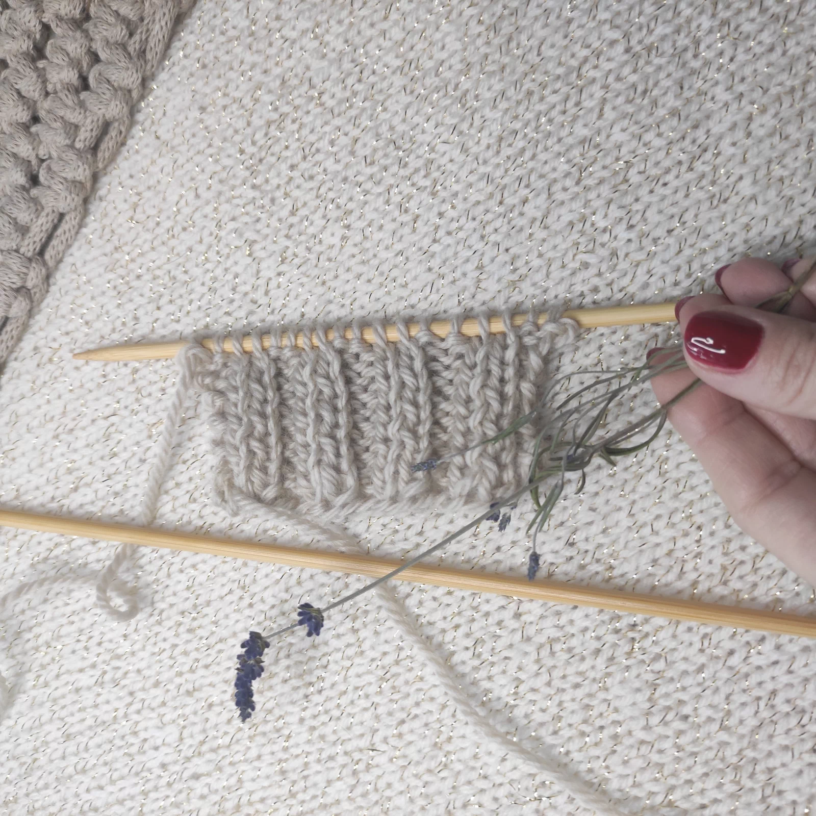 zdjęcie wzoru na druty ściągacz podwójny SwetryMagdy | Wzory bazowe ściegów