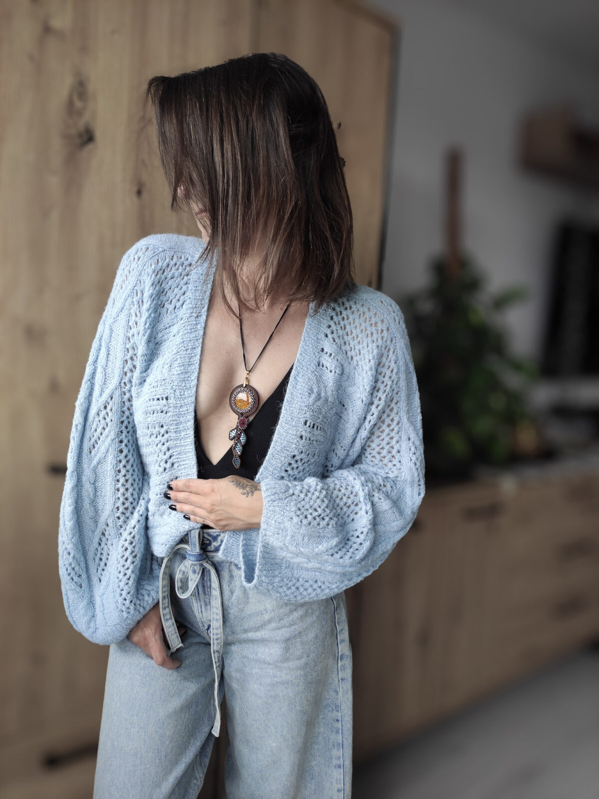 Kardigan VELVET - wzór na druty